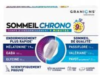 Sommeil Chrono 30 Jours 30 Comprimés Bicouches - Boîte 30 comprimés bicouches