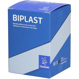 Biplast Bande adhésive de contention Blanc 10 cm x 2.5 m