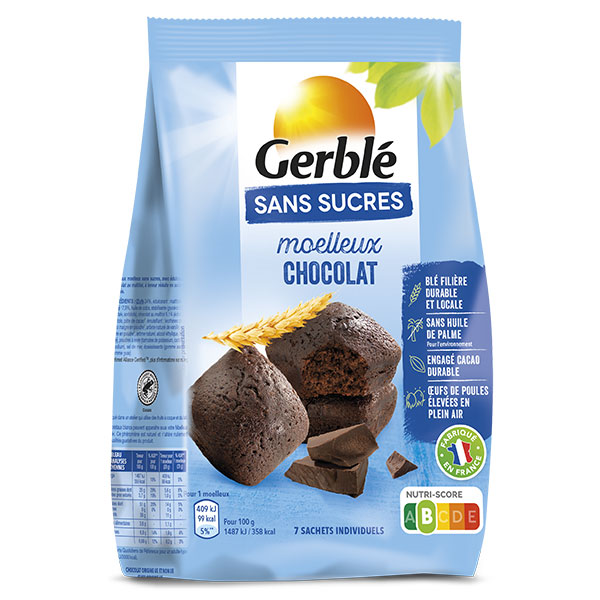 Sans Sucres Moelleux Tout Chocolat 196g