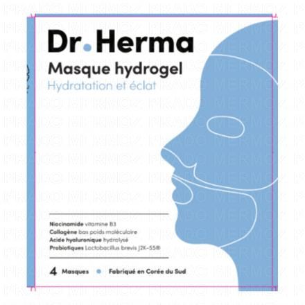 DR. HERMA Masque Hydrogel x4 masques