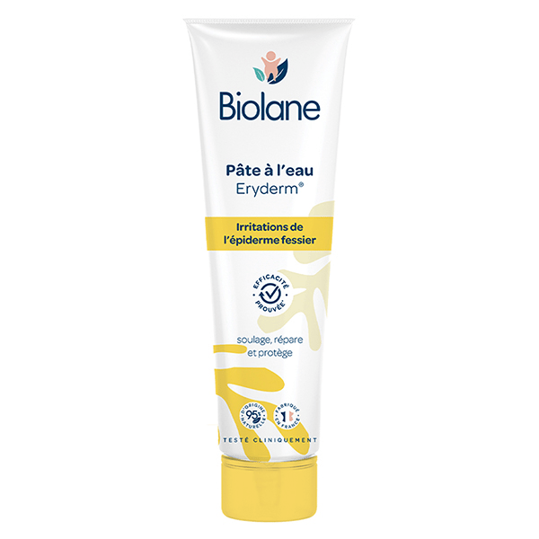 Pâte à l'eau Eryderm Bébé Soulage/Répare Epiderme Fessier 75ml
