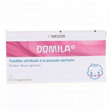 Domilia Suppositoires Poussée Dentaire Bébé boite de 6