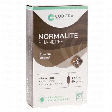 Normalite - phanères cheveux et ongles 60 gélules