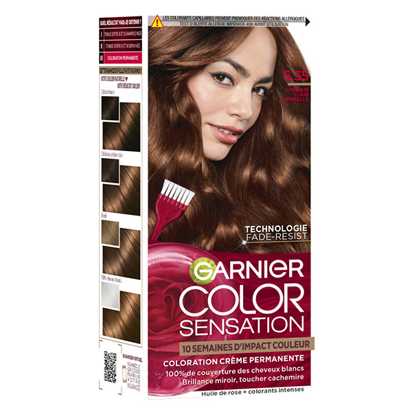 Color Sensation Coloration Permanente 5.35 Châtain Clair Cannelle