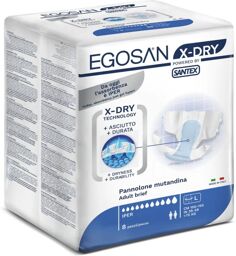 Slip X-Dry Large - 12 paquets de 8 protections