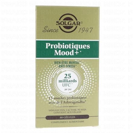Probiotiques Mood + Bien être Mental Anti Stress 60 gélules