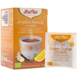 Yogi Thé orange gingembre et vanille 17 sachets