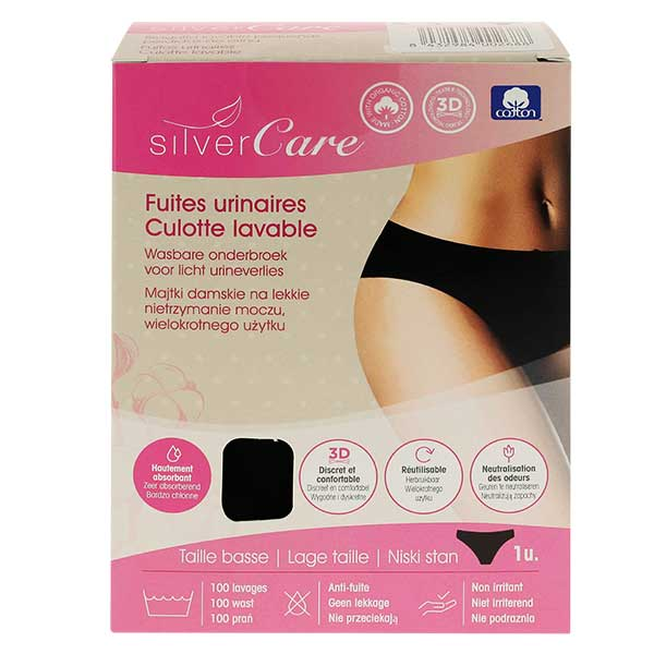 Incontinence Culotte Taille Basse - T. XL (46/48)
