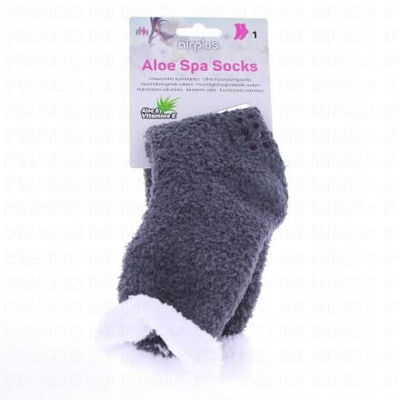 Femme - Chaussettes hydratantes à l'aloe vera 36 - 41 Grises