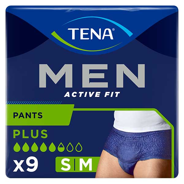 Men Active Fit Sous-Vêtement Absorbant Taille S M 9 unités