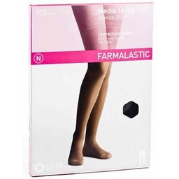 Bas Long Dentelle (A-F) Compression Normale T-Reina Plus Noir