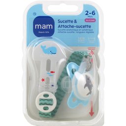 Sucette Original Nature 2-6 Mois + Attache-Sucette