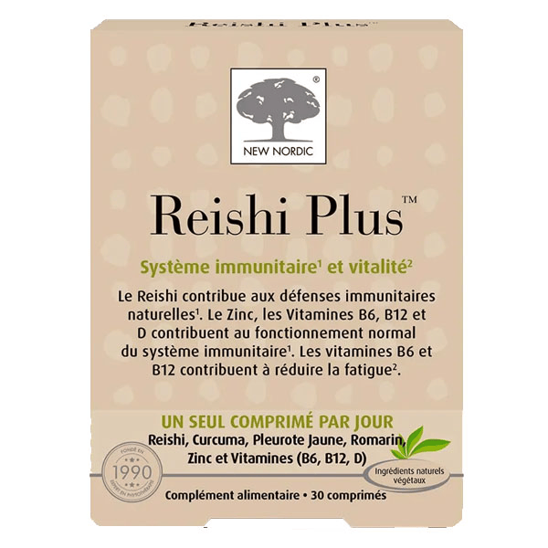 Reishi Plus système immunitaire et vitalité 30comprimés