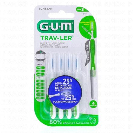 Trav-ler - Brossettes interdentaires n°1414 Taille 3 1.1 mm x4