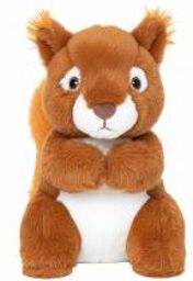 Care Peluche Chaud et Froid Noisette l'Écureuil Roux - Carton