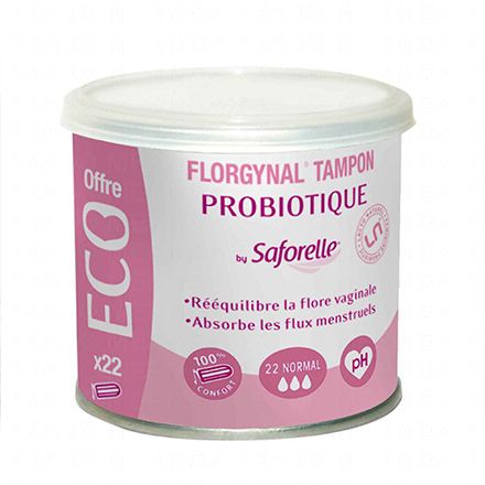Florgynal tampons probiotique normaux boîte de 22