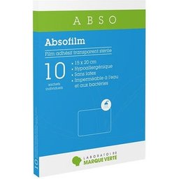 Absofilm Pansements Adhésifs 10x12cm 10uts