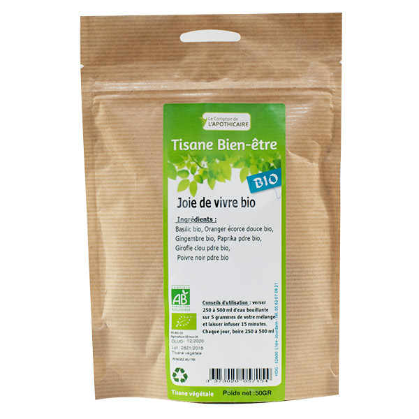 Comptoir de l'Apothicaire Tisane Joie de Vivre Bio 50g