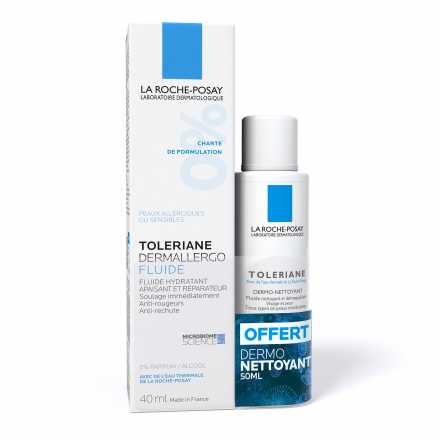 LA ROCHE POSAY Toleriane Dermallergo fluide 40ml + dermo-nettoyant 50ml offert