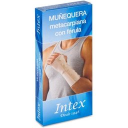 Attelle pour poignet métacarpien Intex, attelle droite beige T-M