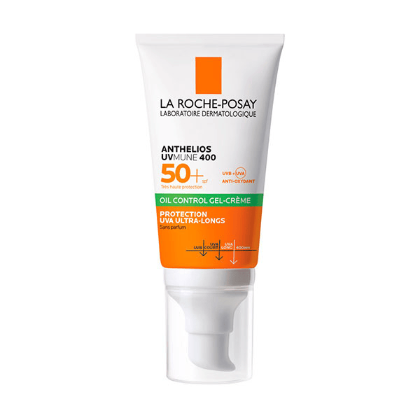 Anthelios Gel-Crème Solaire Visage Anti-Brillance Non Parfumée SPF50+ 50ml