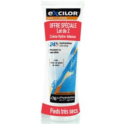 - Hydra-Intense - Crème Pieds Secs - Prévient l'apparition de callosités - Soin des pieds - Lot de 2x125 ml