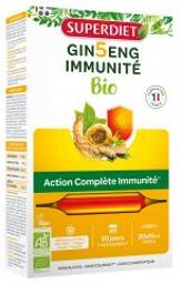 Ginseng Immunité Bio 20 Unités - Boîte 20 ampoules de 15 ml