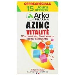 Arkopharma Azinc Forme et Vitalité 150 gélules