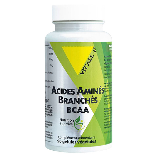 Acides Aminés Branchés BCAA 90 gélules végétales