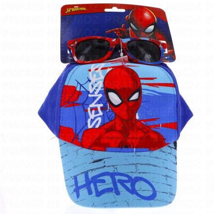 Lunettes de soleil et Casquette spider-man taille 53