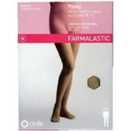 Panty-medium waist-high (E-T) Compression Normale T-Reina Plus Noir