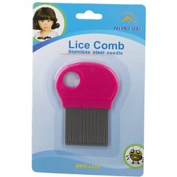 An Mei Shu Peigne Anti-Poux Métal avec Loupe – Dents Longues Inox