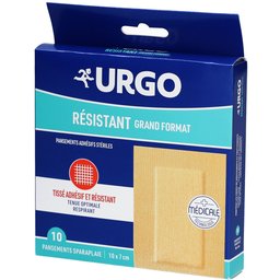 Urgo Résistant Grand Format - Pansement adhésif stérile, hypoallergénique, résistant - bt