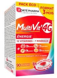 MultiVit'4G Energie 90 Comprimés Bicouches - Boîte 90 Comprimés