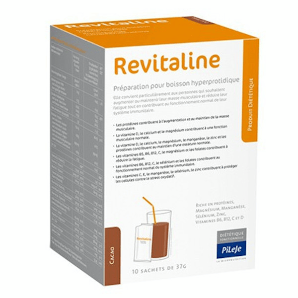 Revitaline Préparation Hyperprotidique Cacao 10 Sachets