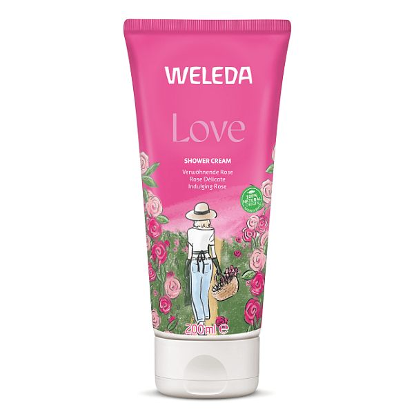 Love Crème de Douche Rose Délicate - Weleda