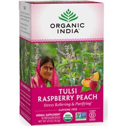 Inde biologique Tulsi Framboise Pêche 18pcs