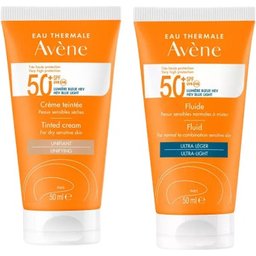 Pack Crème Teintée SPF50+ 50ml + Fluide Ultra Léger SPF50+ 50ml
