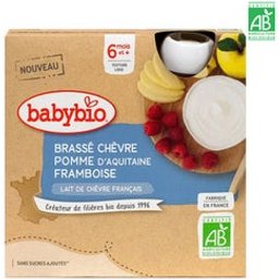 Gourdes Brasse Chevre Pomme Framboise 4uts 85g