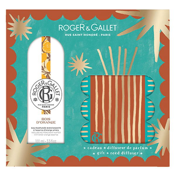 Coffret Eau Parfumée Bienfaisante Bois d’Orange 100ml + diffuseur