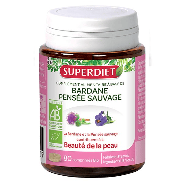 Bardane Pensée Sauvage Bio 80 comprimés