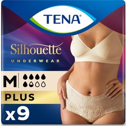 Silhouette Cintura Alta Braga Absorb Inc Orina Día Anat Crema 9uds