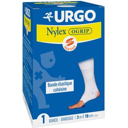 Nylexogrip Bande élastique 3m x 10cm Blanc