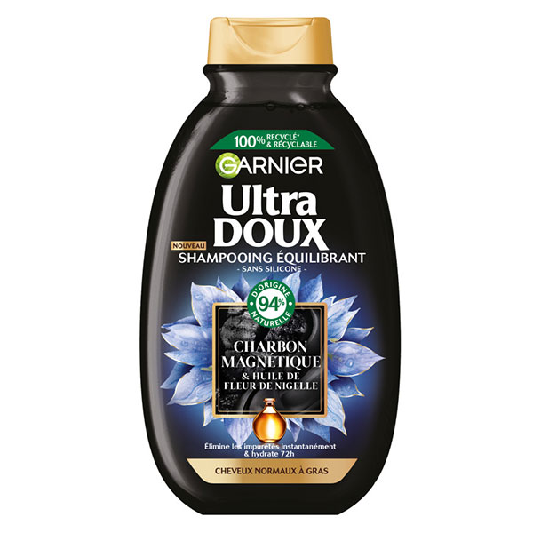 Ultra Doux Shampooing Equilibrant Charbon Magnétique 250ml