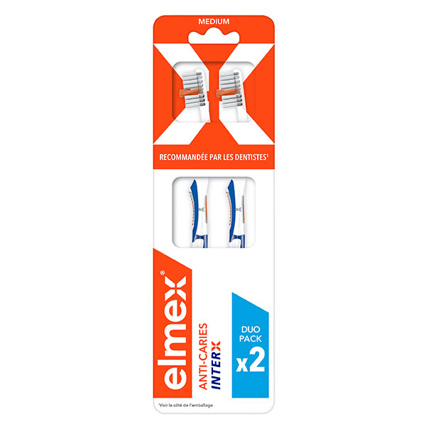Inter X Duo Pack Brosse à Dents Medium Pack de 2