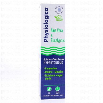 Solution d'eau de mer hypertonique Aloe Vera & Eucalyptus 120ml