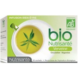 Nutrisanté Infusion Bio Verveine 20 Sachets