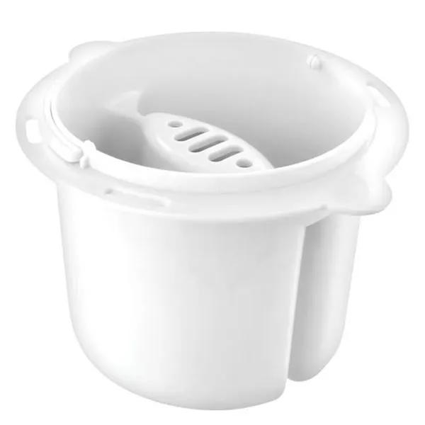 Panier de cuisson vapeur à 2 compartiments Coloris blanc