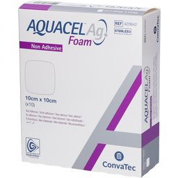 Aquacel™ Ag Foam Pansement en mousse 10 x 10 cm