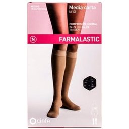 Bas De Contention Court (A-D) Compression Normale Noir TS